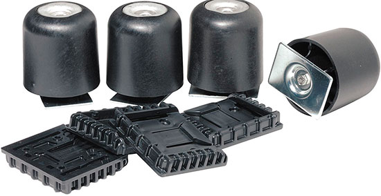 Прочные полиуретановые колеса кейсов Pelican