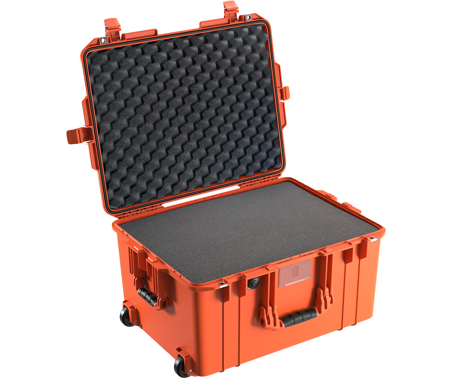 Защитный ударопрочный кейс 1607 Pelican Air - оранжевый, с поропластовой вставкой