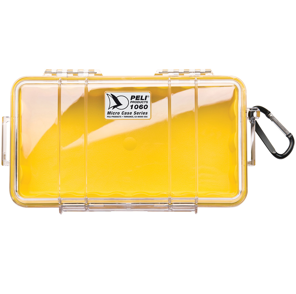 Защитный микрокейc Pelican 1060 - желтый с прозрачной крышкой