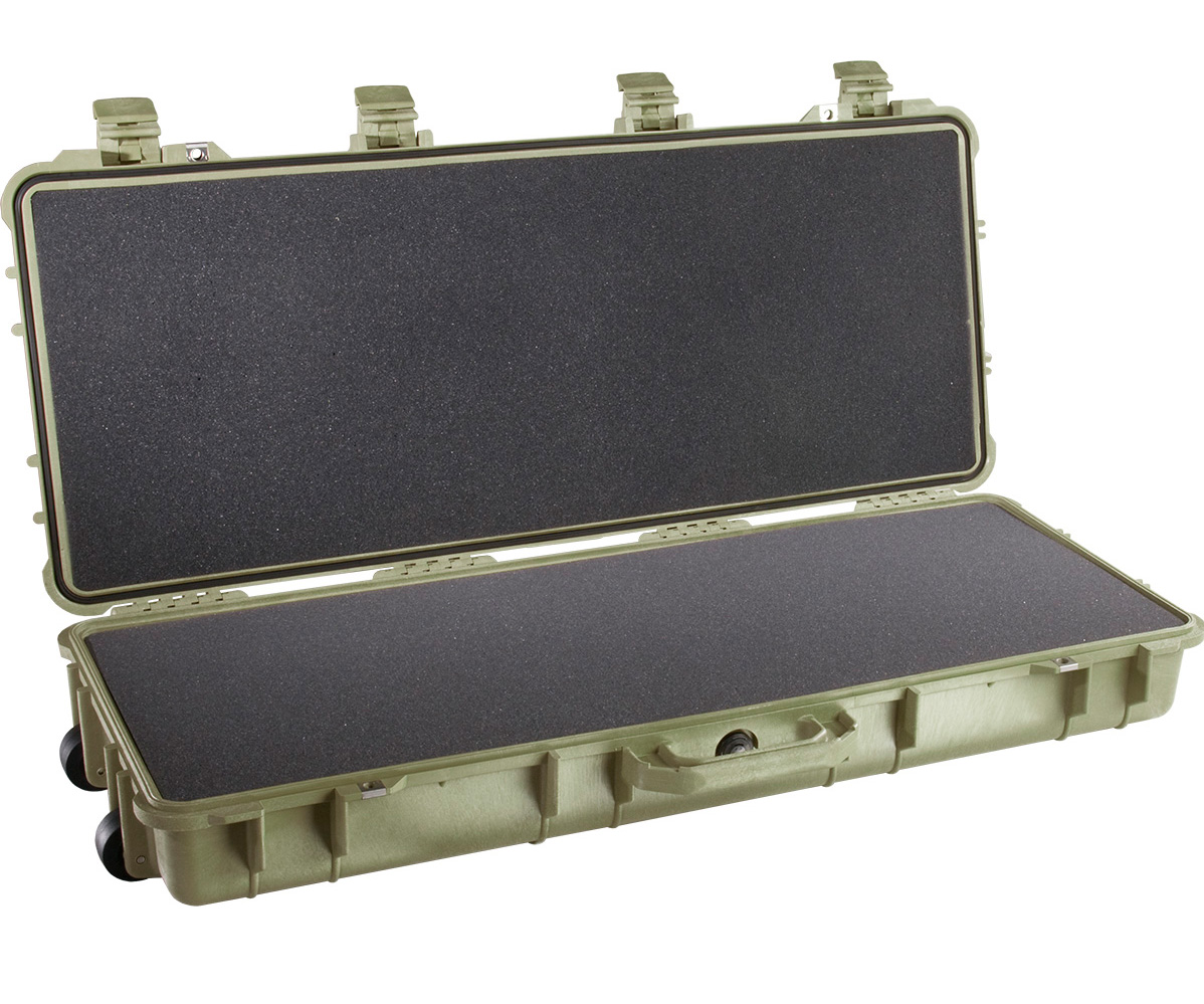 Оружейный кейс Pelican 1700 Protector - зеленый с поропластом